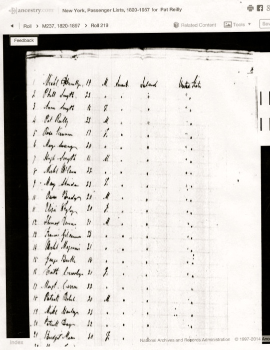 Passenger List
