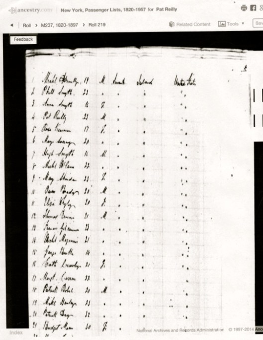 Passenger List